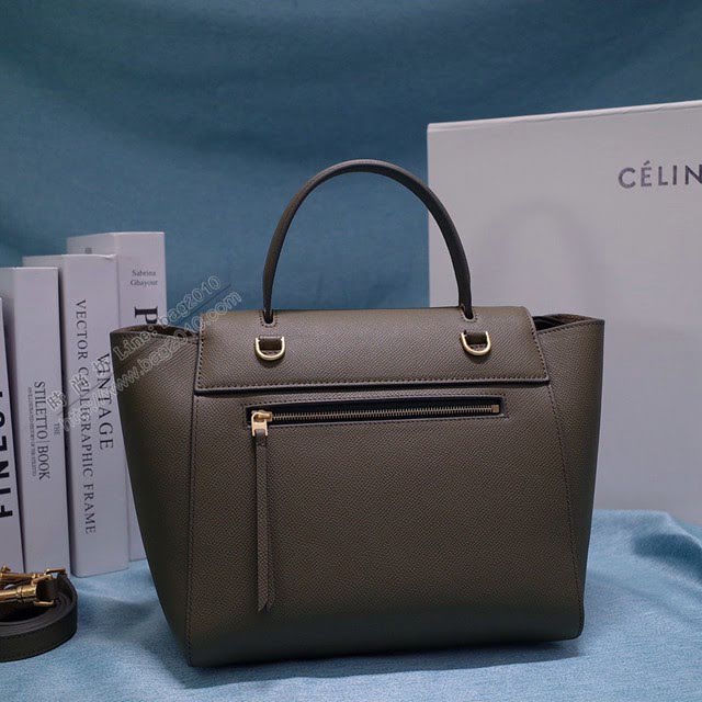 Celine女包 賽琳掌紋牛皮中號手提包 Celine belt bag鯰魚包 189153  slyd2033